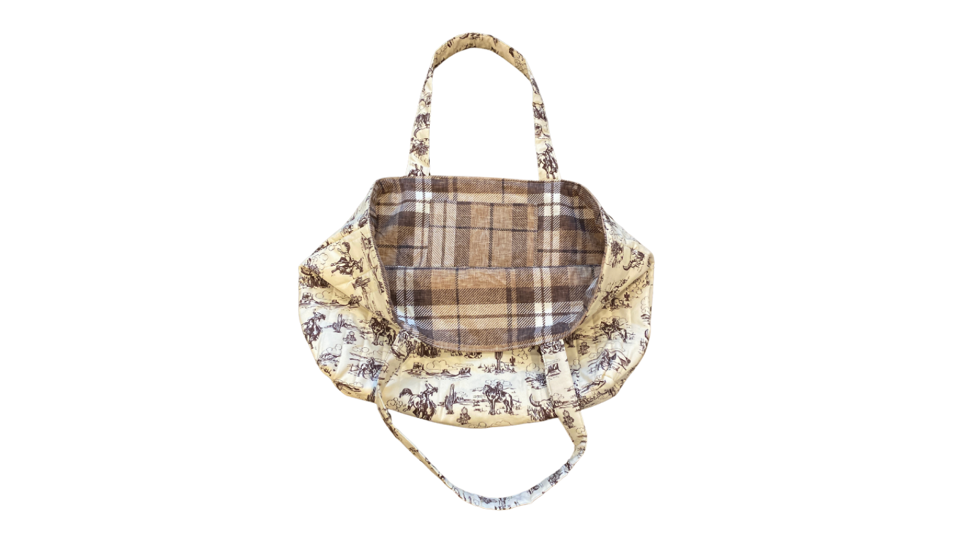 Oversized Tote- Bronco