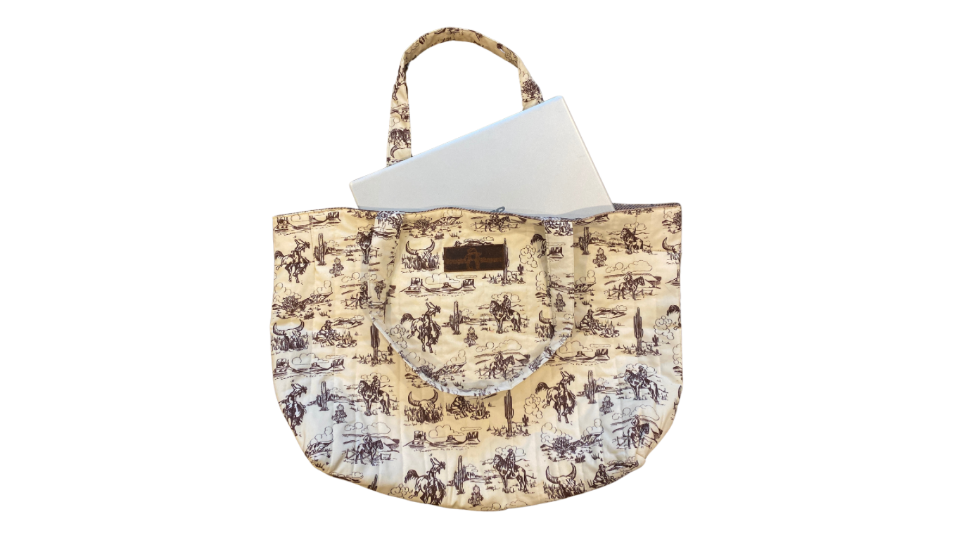 Oversized Tote- Bronco